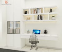 spaciz-design-sdn-bhd-minimalistic-malaysia-selangor-study-room-white-brown
