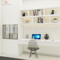 spaciz-design-sdn-bhd-minimalistic-malaysia-selangor-study-room-white-brown