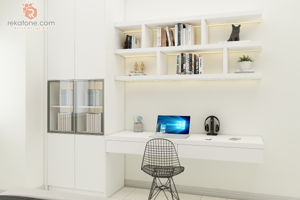 spaciz-design-sdn-bhd-minimalistic-malaysia-selangor-study-room-white-brown