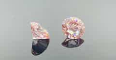 Intense pink lab grown diamond earrings - Pobjoy Diamonds