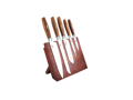 Rosewood Handle Cutlery Set w/NWTF Logo & Counter Stand