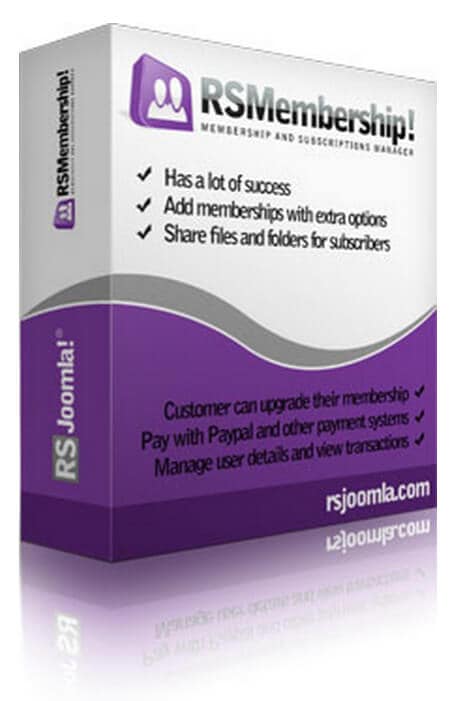 RSMembership! Joomla членство и менеджер подписки
