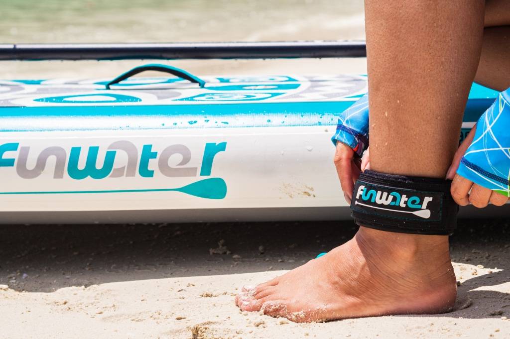 leash for funwater blow up paddle board