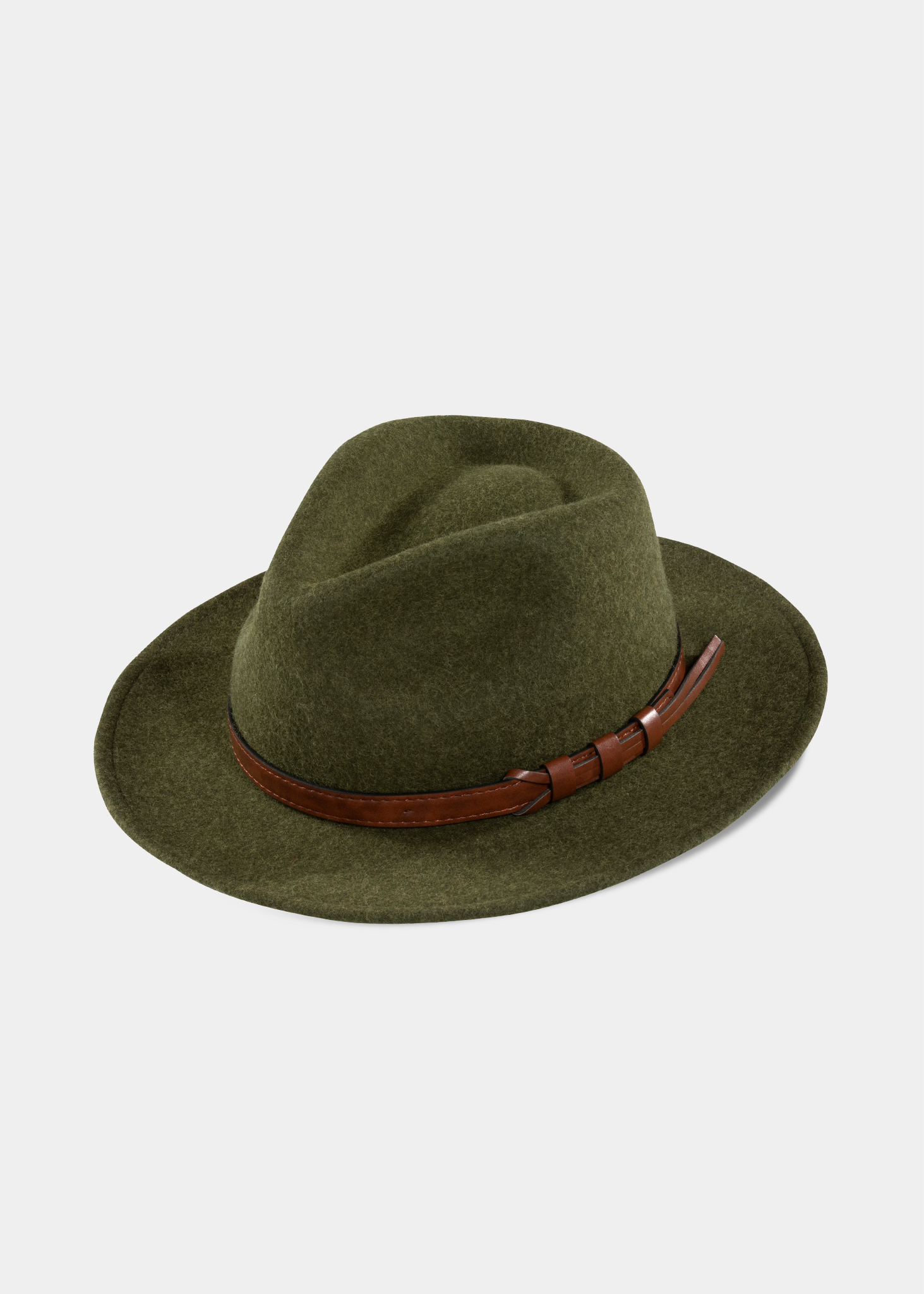 RICHMOND MEN'S FELT HAT  IN OLIVE