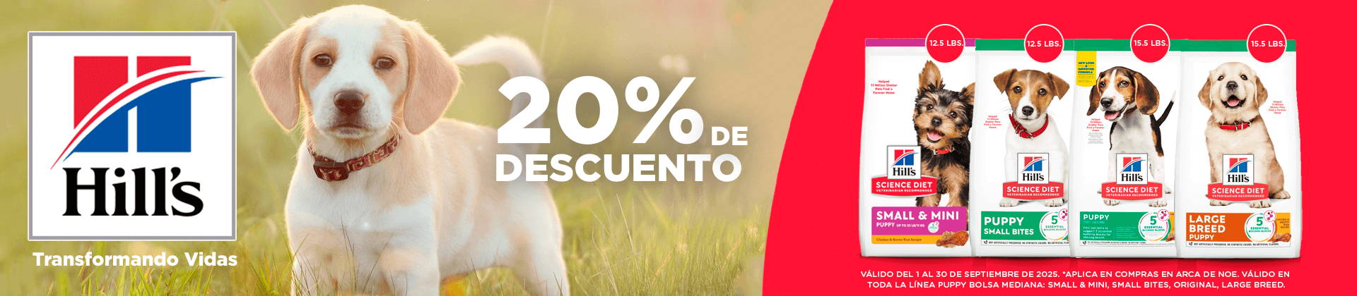 Hill´s Science Diet: 20% de descuento en productos seleccionados.