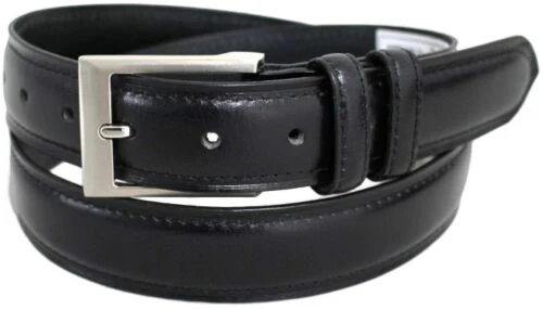 Full Grain Leather Belt. Brown with Silver Nickle Buckle. Style No 43019 35 MM - Image 5