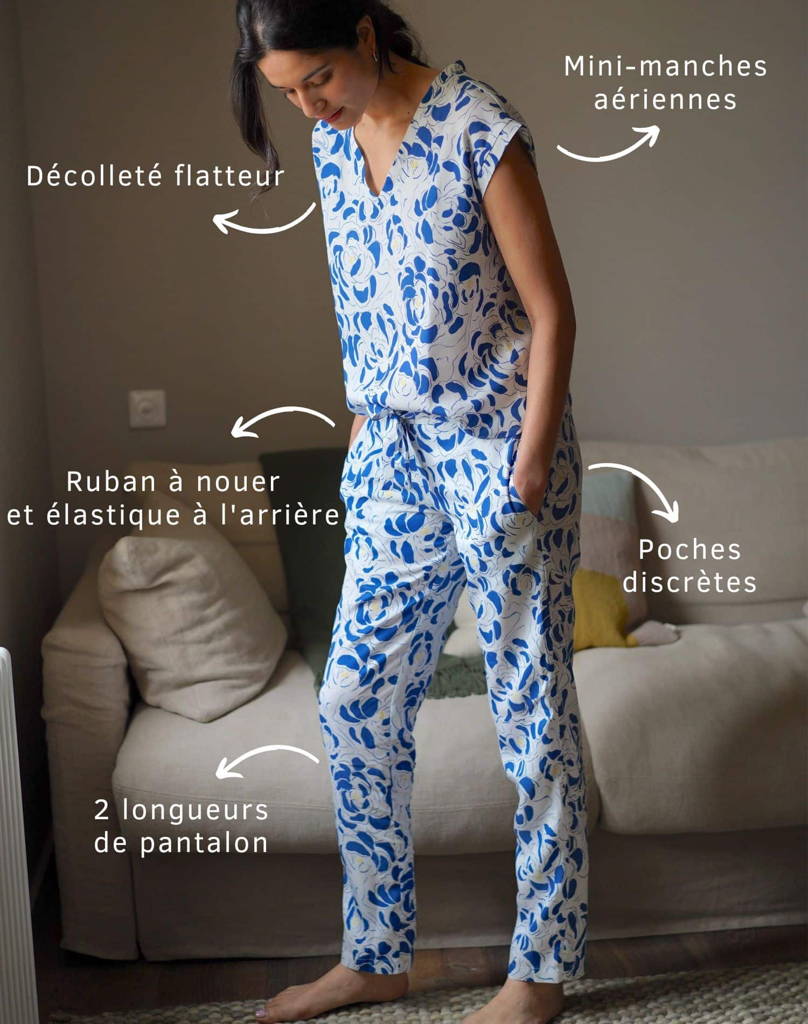 Nêge Paris - Pyjama en tencel lyocell certifié oeko-tex
