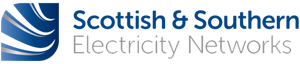 Logo of Scottish & Southern Electricity Networks, featuring blue and silver curved lines on the left and the company name in blue and gray text on the right.