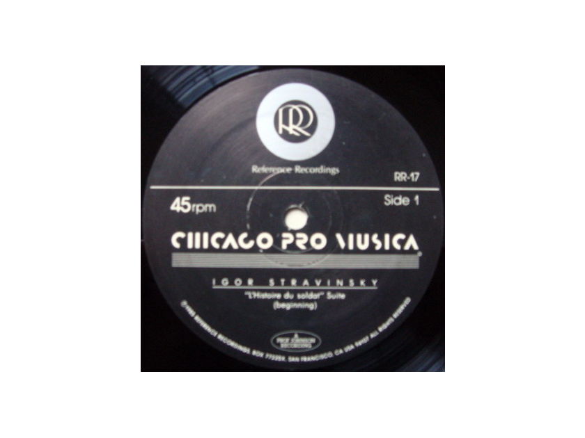 ★Audiophile 45RPM★ Reference Recordings / CHICAGO PRO MUSICA, - Stravinsky L'Histoire du Soldat, NM(OOP)!