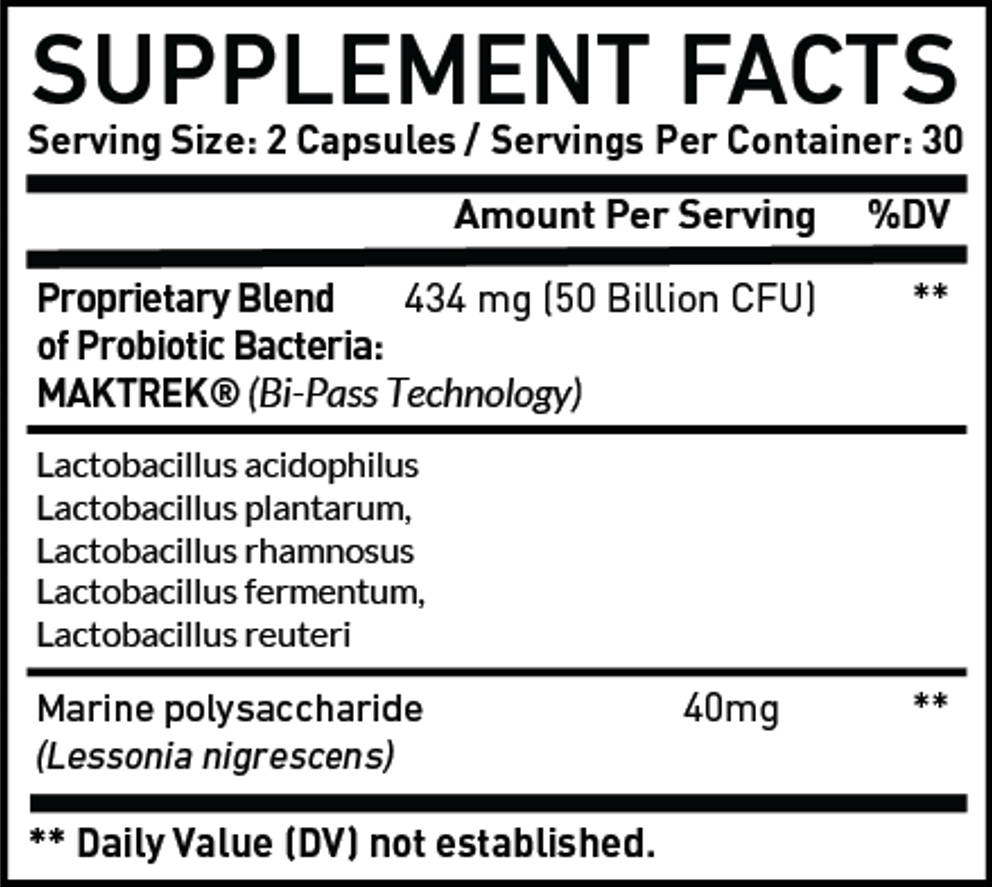 Supplement Facts for Liver Detox Formula