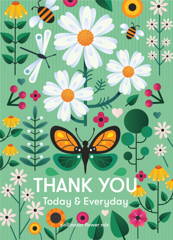 Thank You Seed Packet Favor Cards great for handing out Say thanks with flower seeds