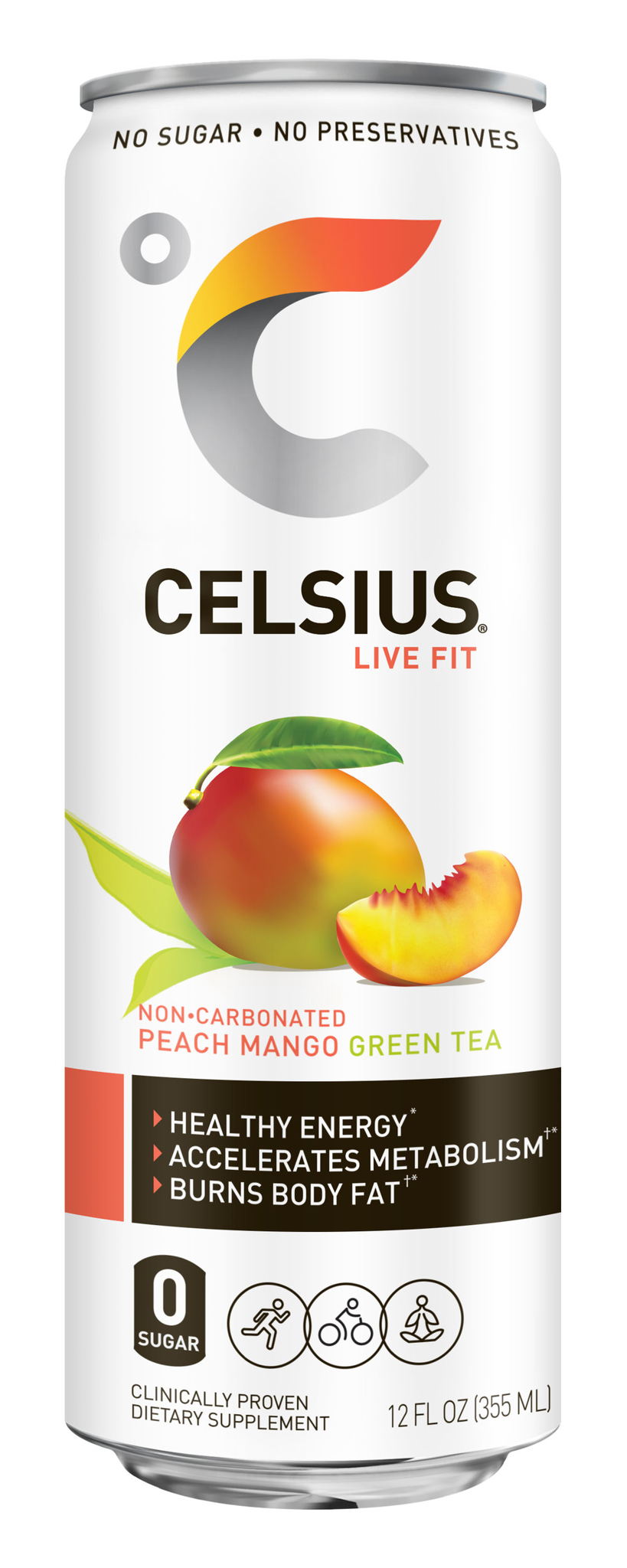 Celsius Healthy Energy Beverage Dieline Design Branding