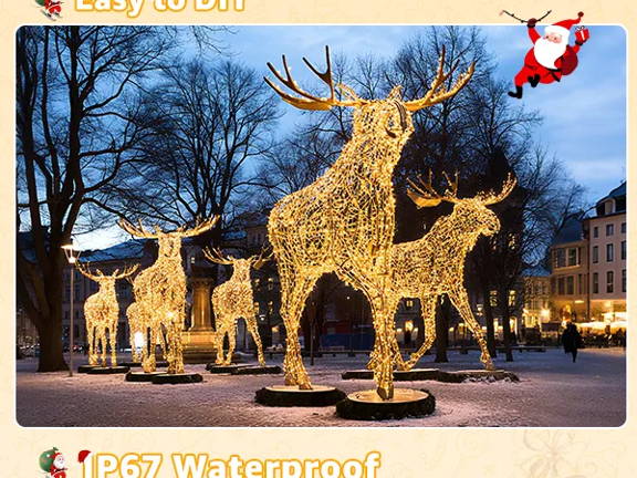 Features of Ollny's 800 leds clear cable cool white string lights - mobile size