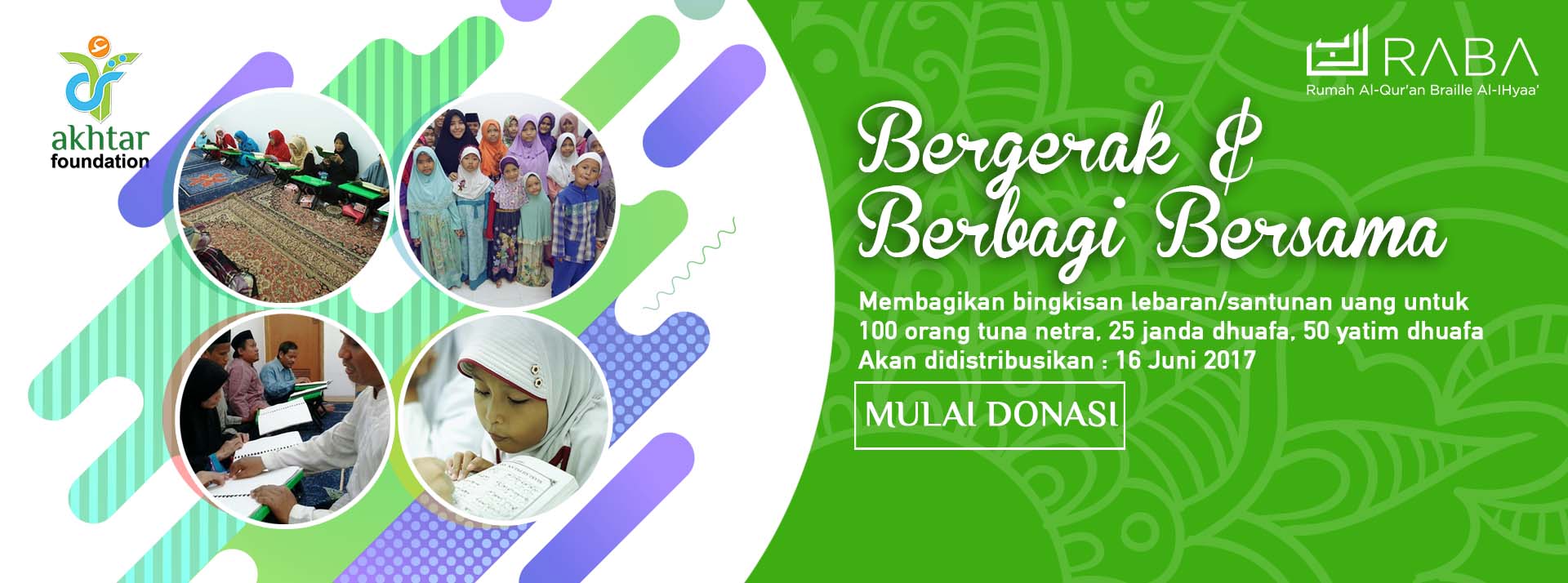 Akhtar Foundation - Bergerak dan Berbagi Bersama Bergerak 