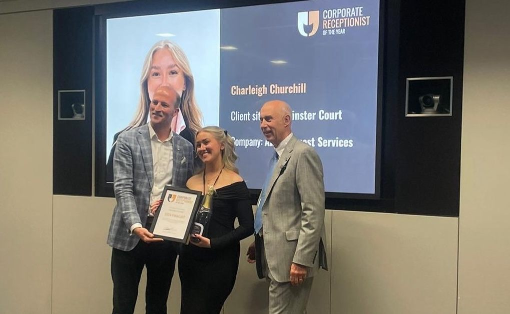 Charleigh Churchill Wins Corporate Receptionist of the Year!