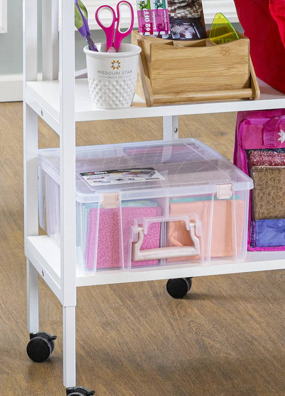 quilt fabric storage boards & bins