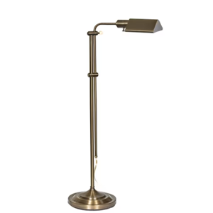 Adjustable Brass Pharmacy Floor Lamp