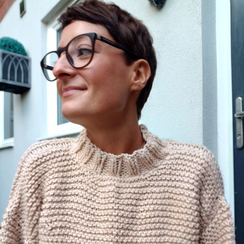 Strickmuster: Super einfacher Pullover mit Strumpfband