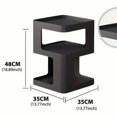 Table design en plastique noire