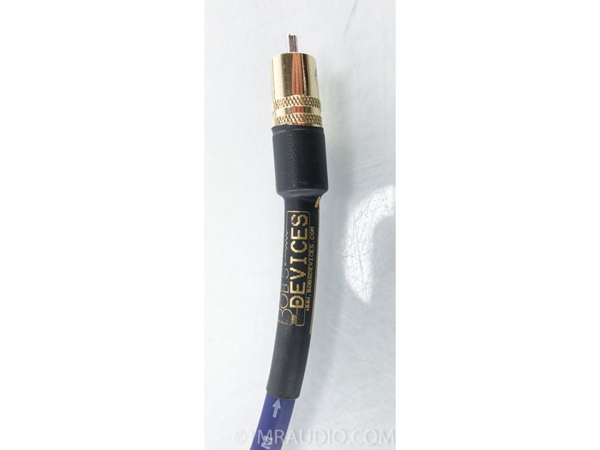 Bob's Devices RCA Cables; .7m Pair Silver Clad Copper Interconnects (2555)
