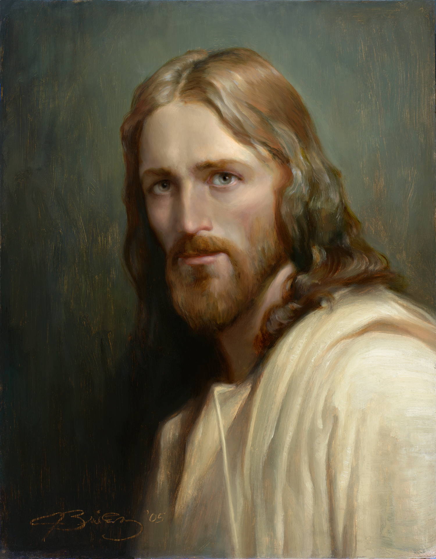 Classic style portrait of Jesus Christ.