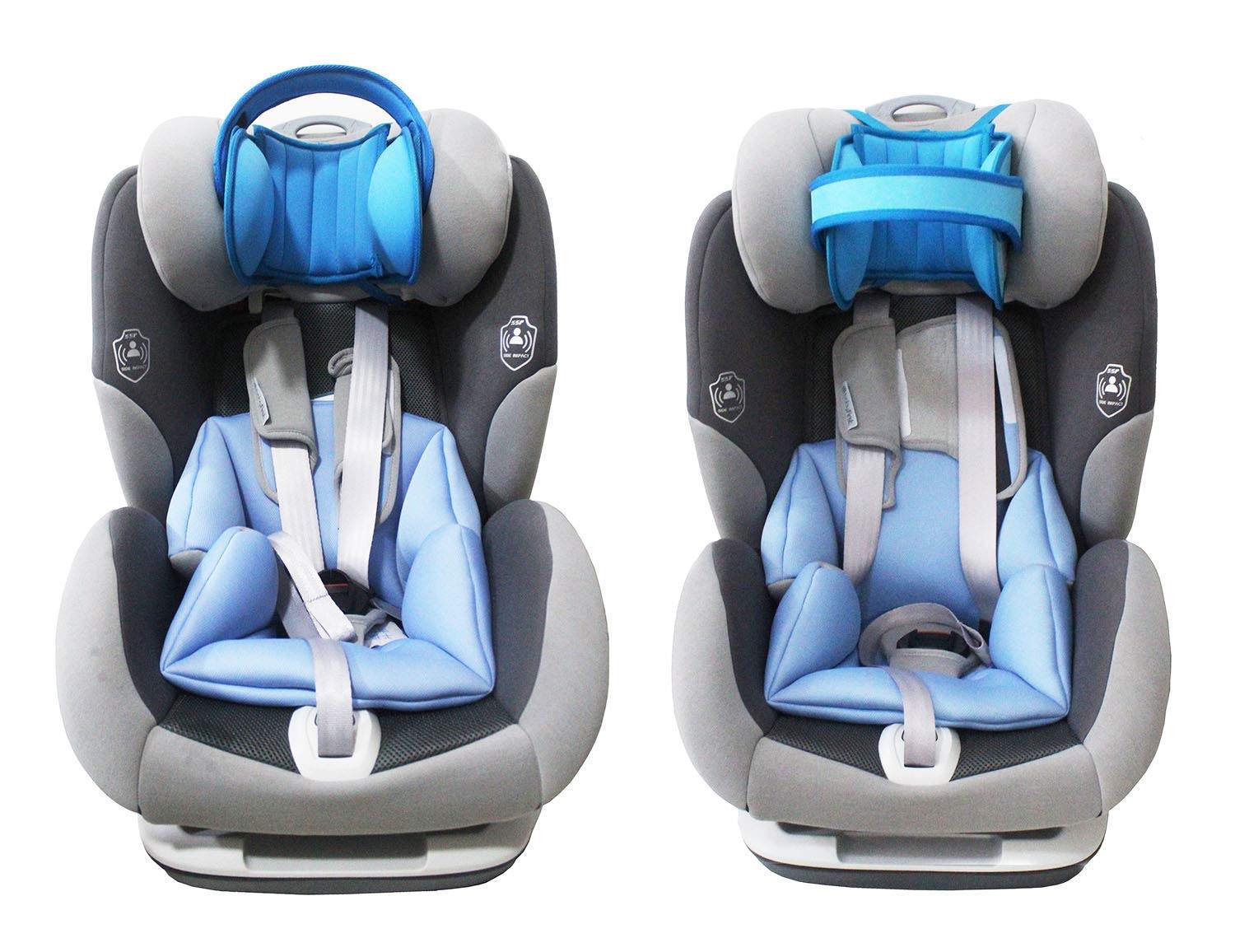 Bébé Support de Tête de Voiture, Réglable Auto Siège de Sécurité Porte-Tête  pour Enfant, Confortable