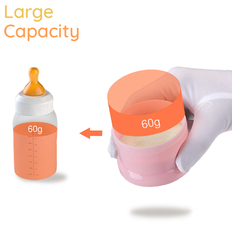 Large capacity SuperTots baby milk powder dispenser detachable compartment