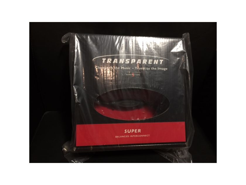Transparent Audio Super Balanced Interconnect 1.5 Meter XLR GEN 5