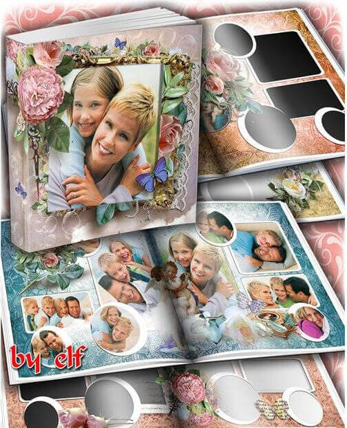 Семейная фотокнига для Фотошоп - семья - это все!