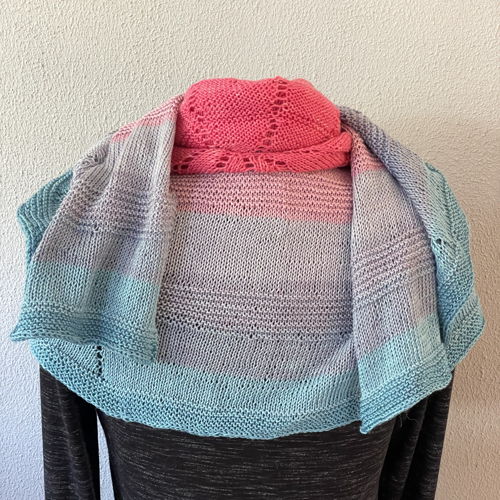 Knitted faded scarf Wendy