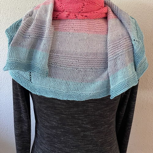 Knitted faded scarf Wendy