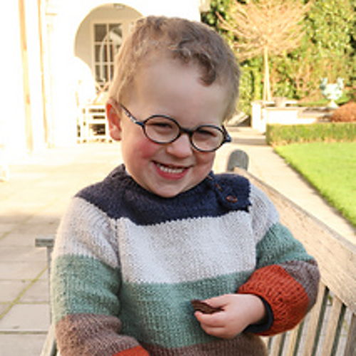 Paint Colorblock Boy Knit Sweaters