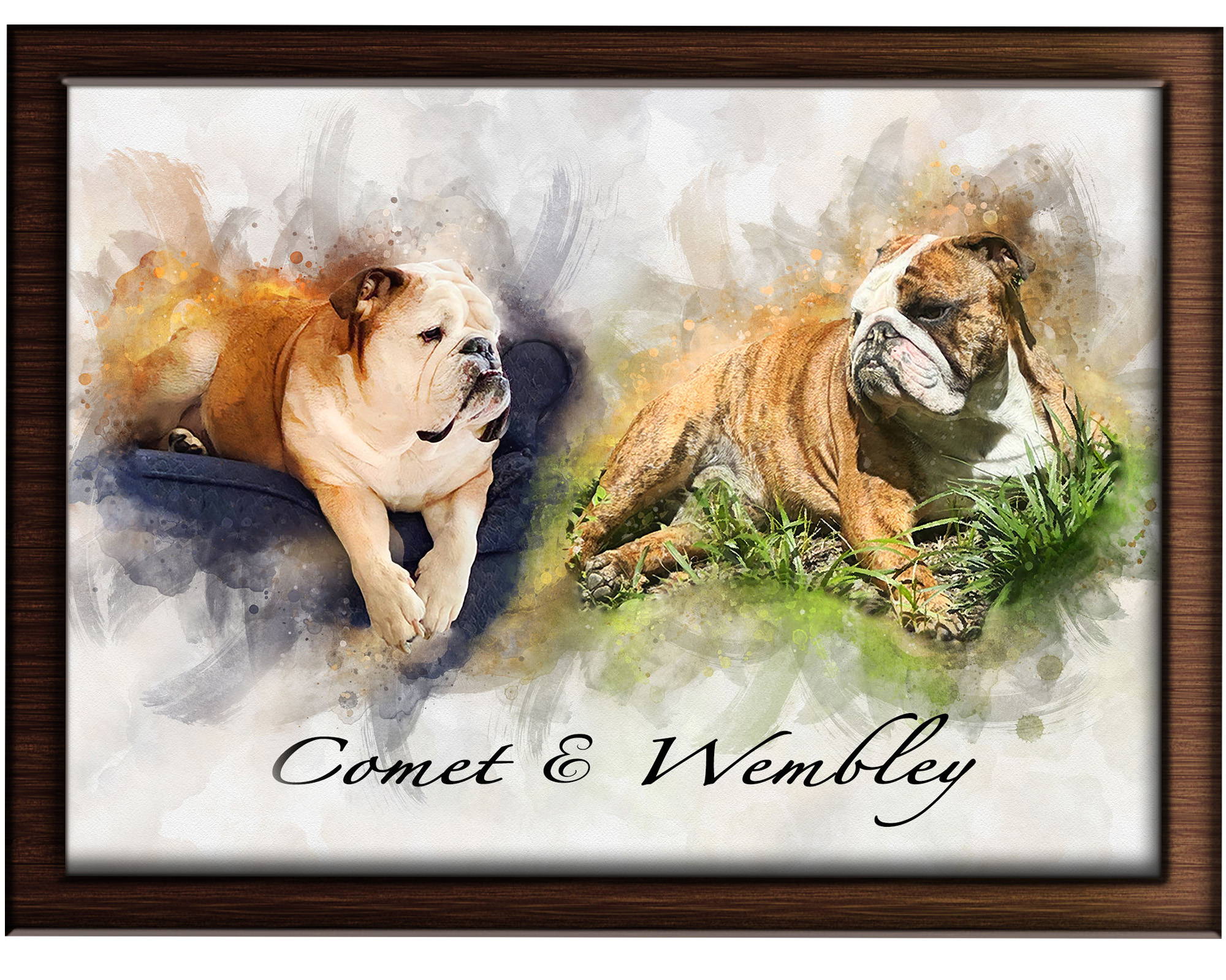 Custom Dog Paintings 4 - Made by FromPicToArt