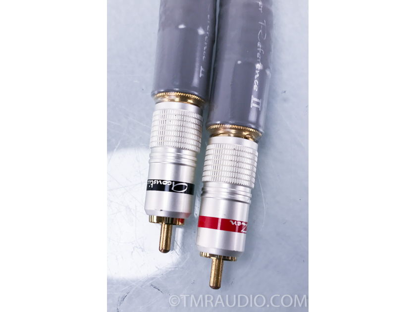 Acoustic Zen Silver Reference II RCA Cables; 1m Pair Interconnects (3665)