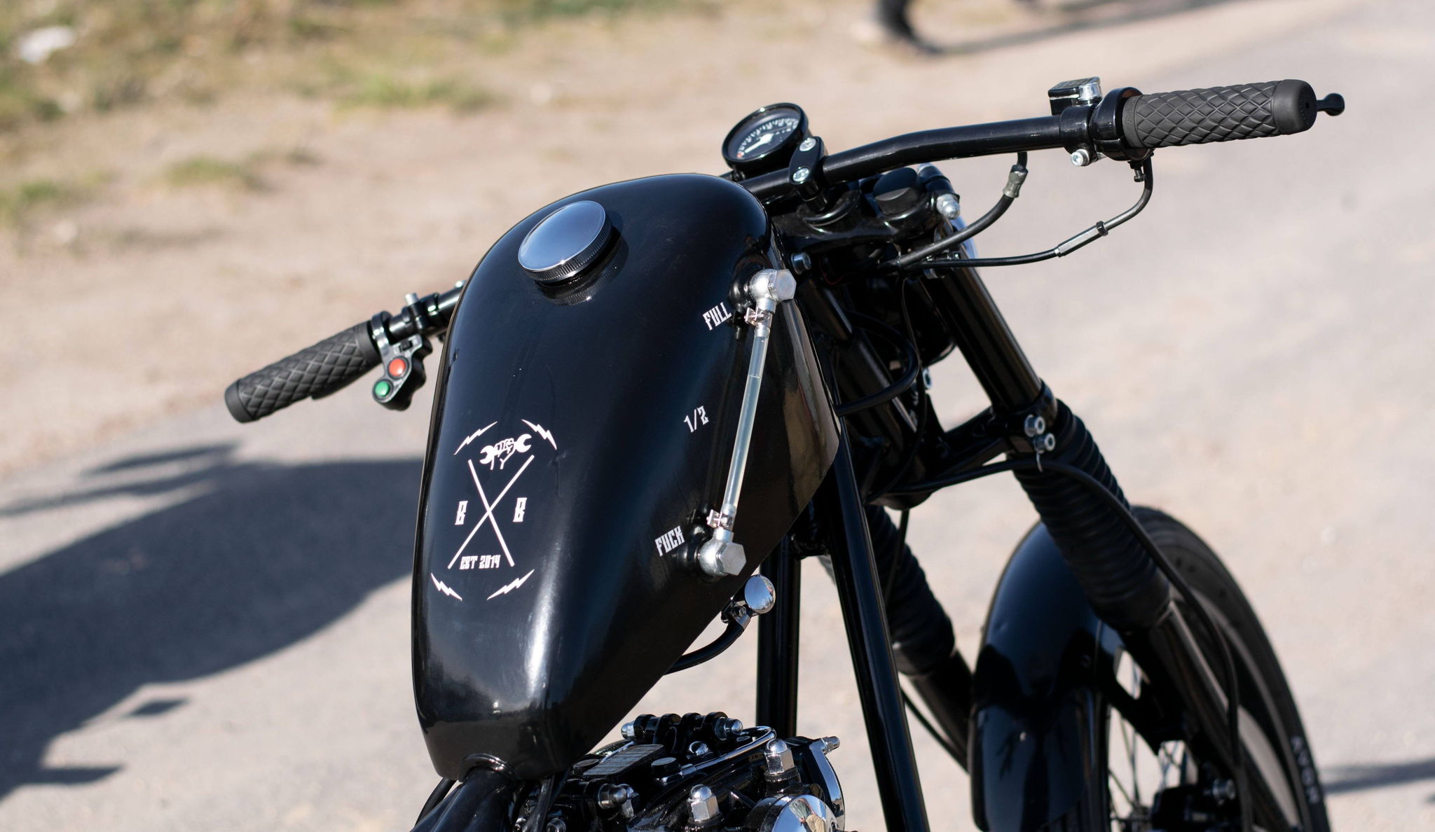 Yamaha XS400 Bobber Engine Detail