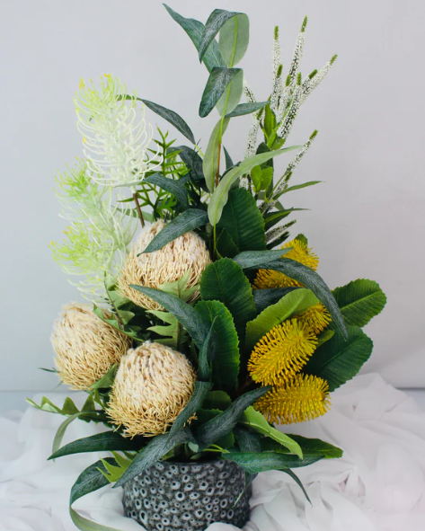 Golden Banksia Dreamscape - Realistic Artificial Flowers - Image 3