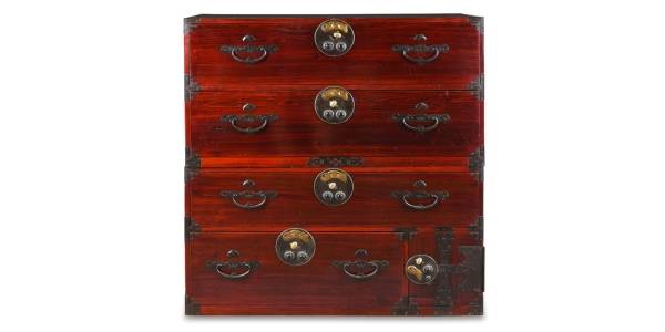 Antique Japanese Tansu Chest From Nihonmatsu