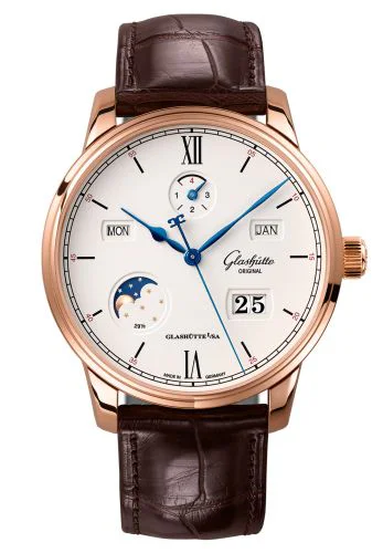 Senator Excellence Perpetual Calendar Red Gold / Silver / Alligator / Pin