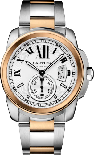 Calibre de Cartier 42 Stainless Steel / Pink Gold / Silver / Bracelet