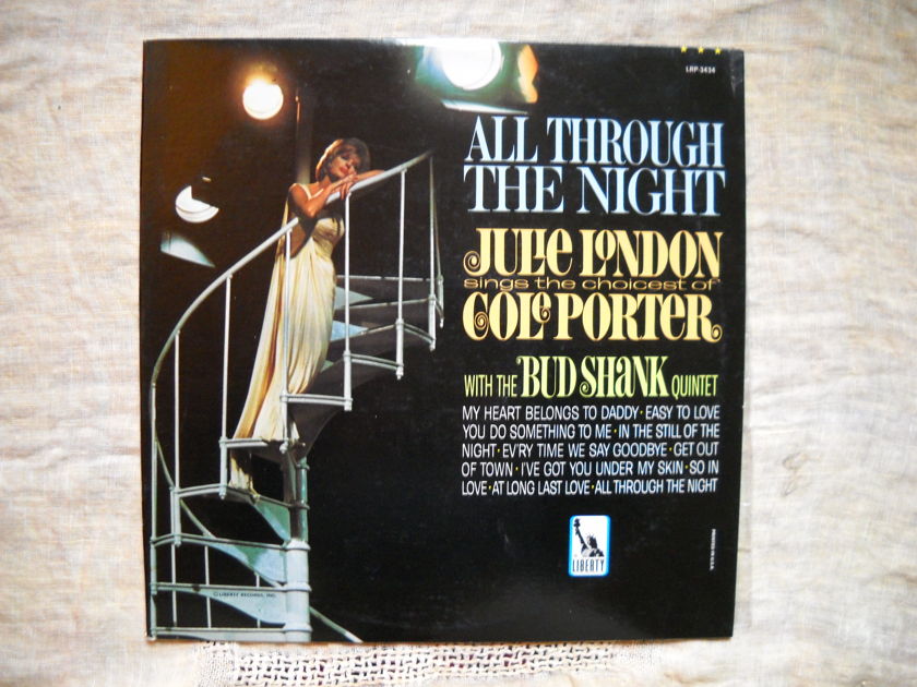 All Through the Night:  Julie London - (Sings the Choicest Cole Porter) w/The Bud Shank Quintet  SEALED