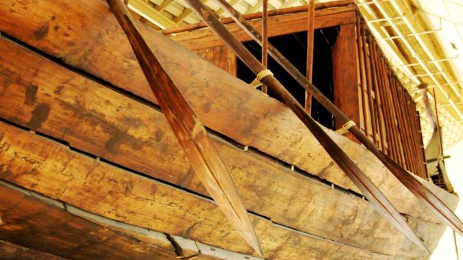 Khufu's solar ship, Giza, Egypt Khufu's solar ship, Giza, Egypt