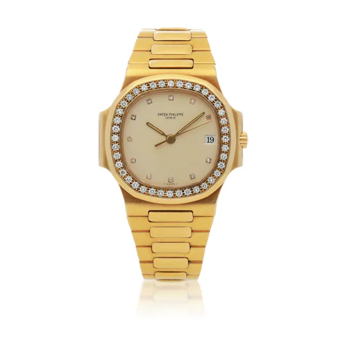 Patek Philippe Nautilus Yellow Gold Diamond Bazel