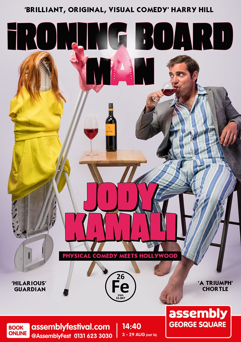 The poster for Jody Kamali: Ironing Board Man