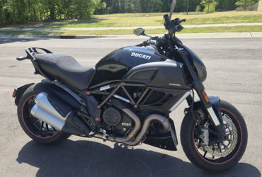 2013 DUCATI DIAVEL motorcycle for rent near Durham, NC