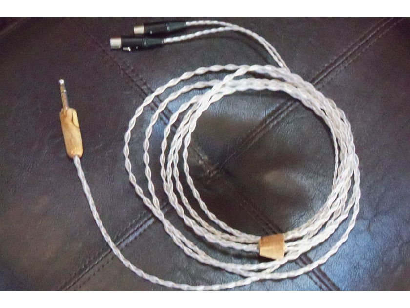 Headphonelounge T2 OCC Silver Litz H/P Cable for Audeze