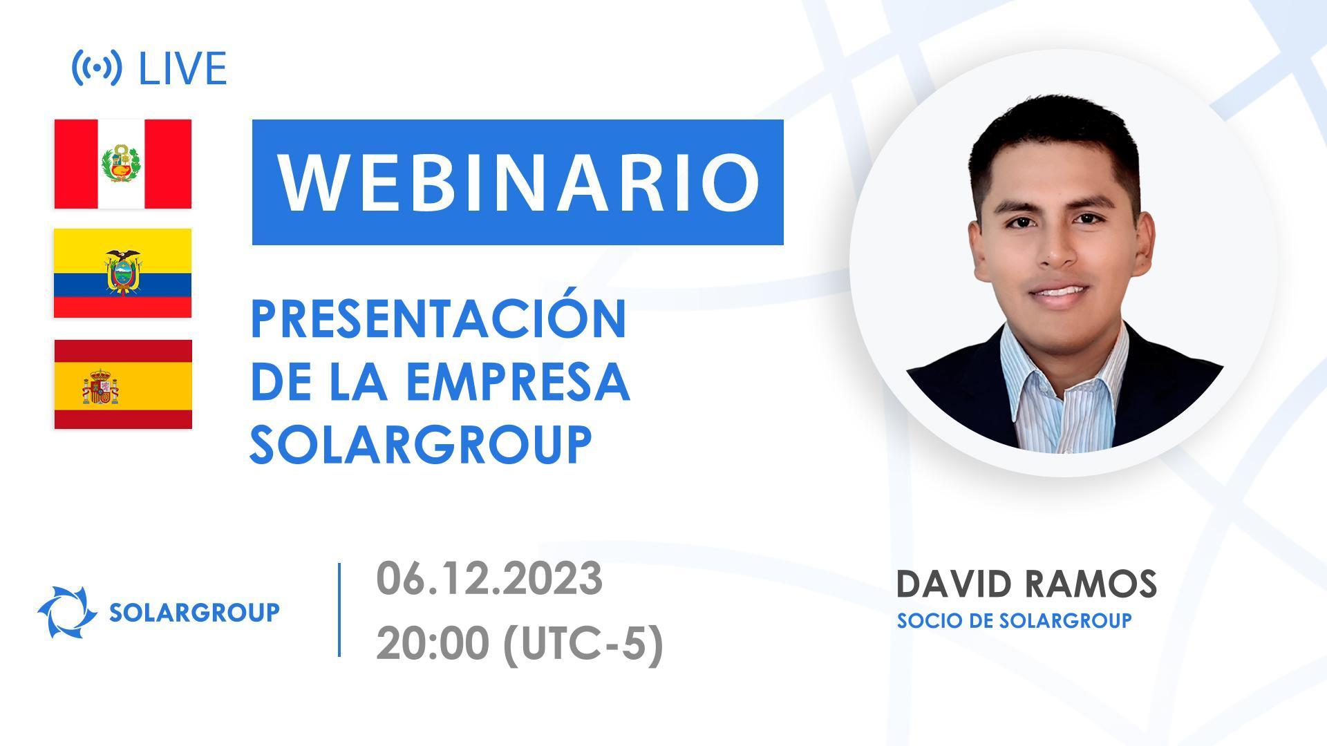 Peru. Presentación de la empresa financiera internacional SOLARGROUP