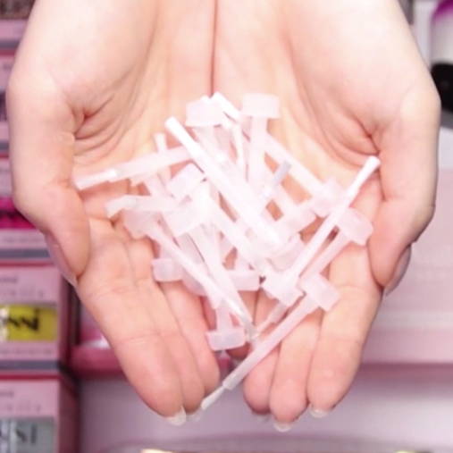 Nail care, Gloss, Liquid, Manicure, Service, Nail polish, Thumb, Peach, Nail, Cosmetics
