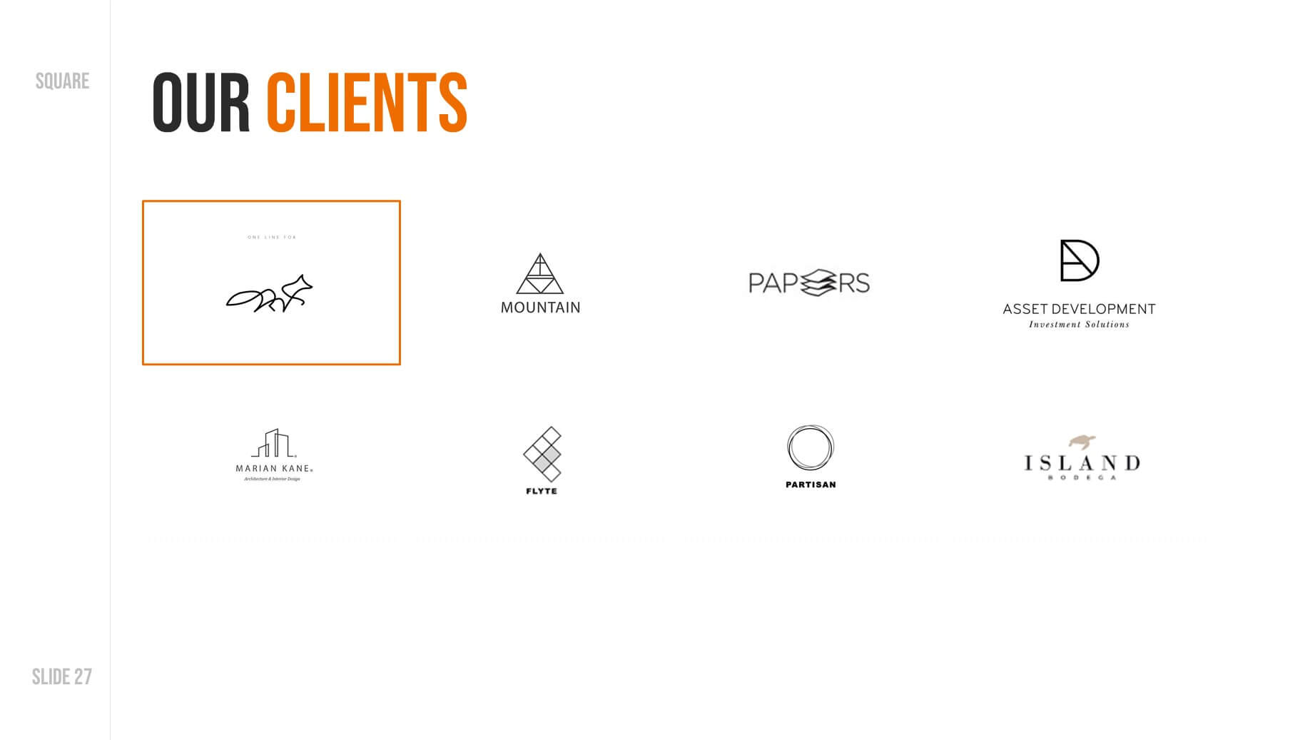 Modern X Consulting Firm Proposal Presentation Template Subtitle