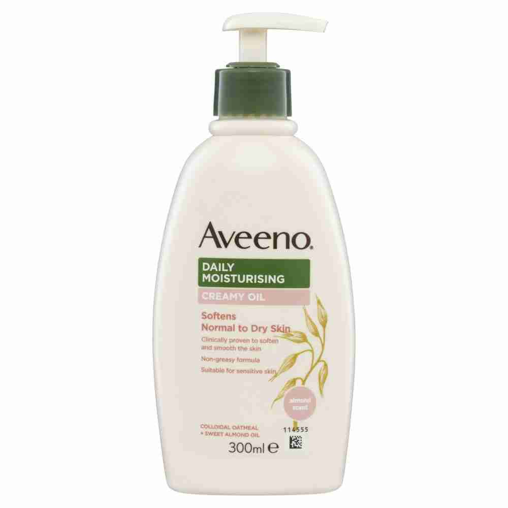 Aveeno Daily Moisturising Almond Scented Creamy Oil 300Ml