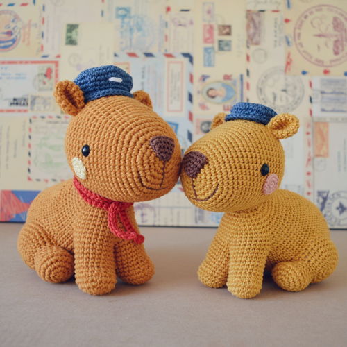 Capybara Joca Haakpatroon (Amigurumi tutorial PDF-bestand) - schattig capybara pluchen beest, amigurumi cavia patroon, haakpatroon knaagdier